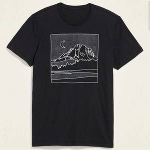 Old Navy Moonlit Mountains Graphic T-Shirt